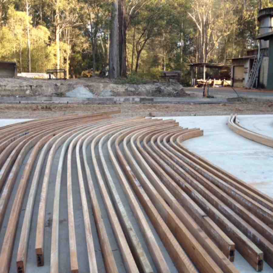 Steam bent battens