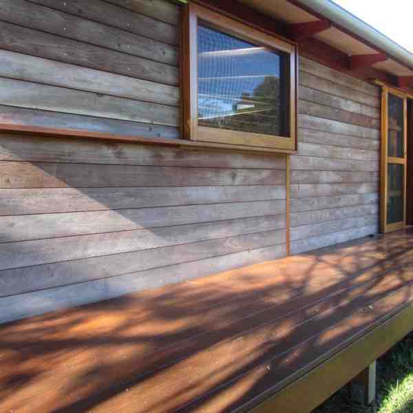 Pre aged grey cladding