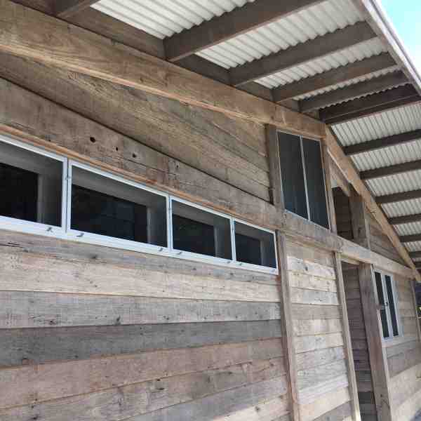 Pre aged grey cladding