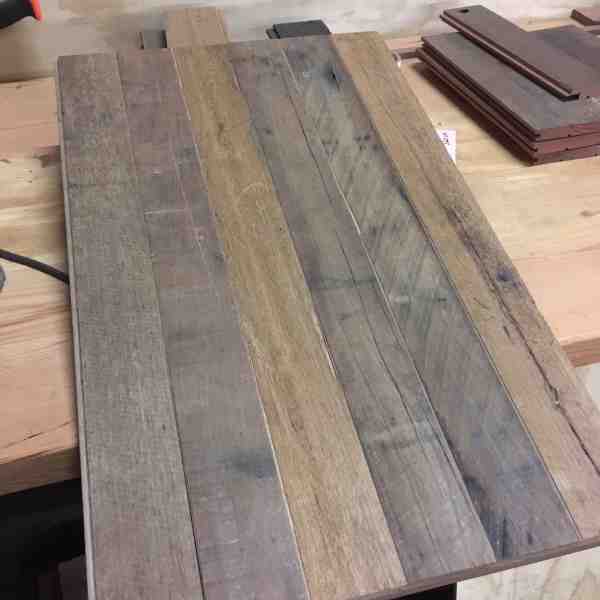 'As is' wirebrushed flooring