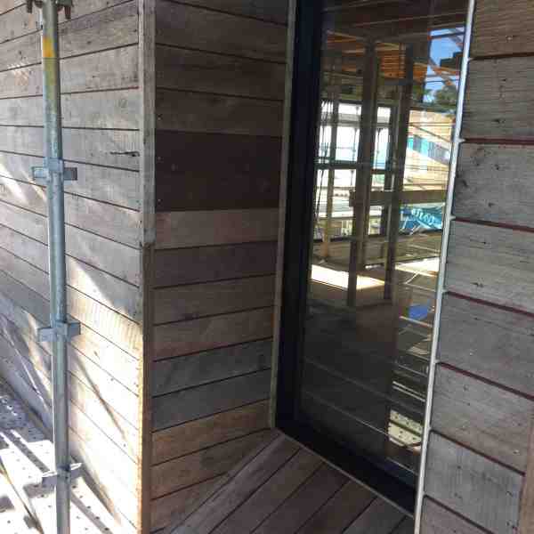 Pre aged grey cladding