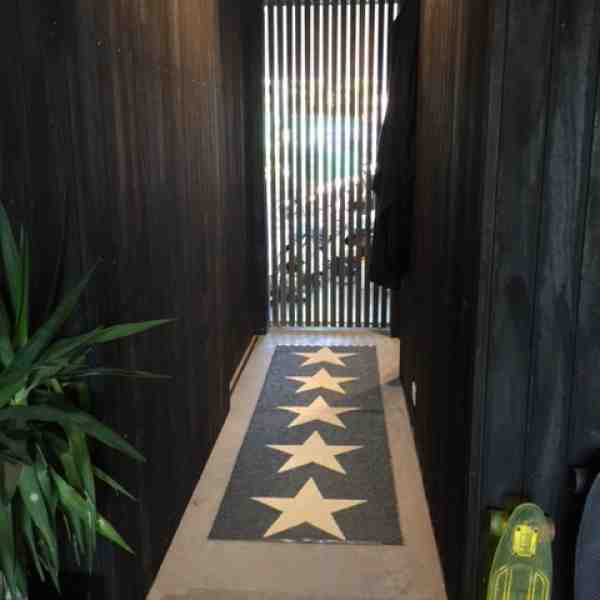 Charred timber cladding