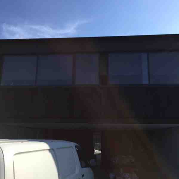 Charred timber cladding