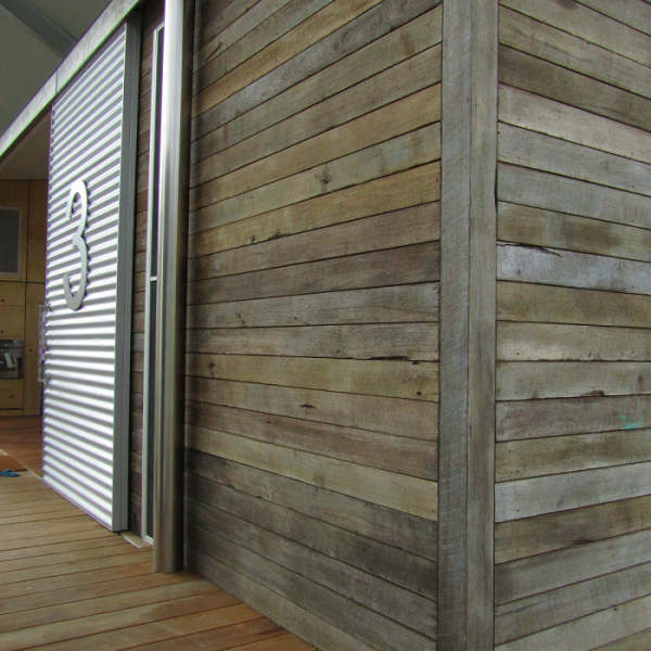 Pre aged grey cladding