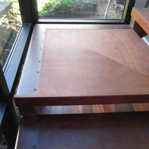Forest Red Gum cantilevered staircase