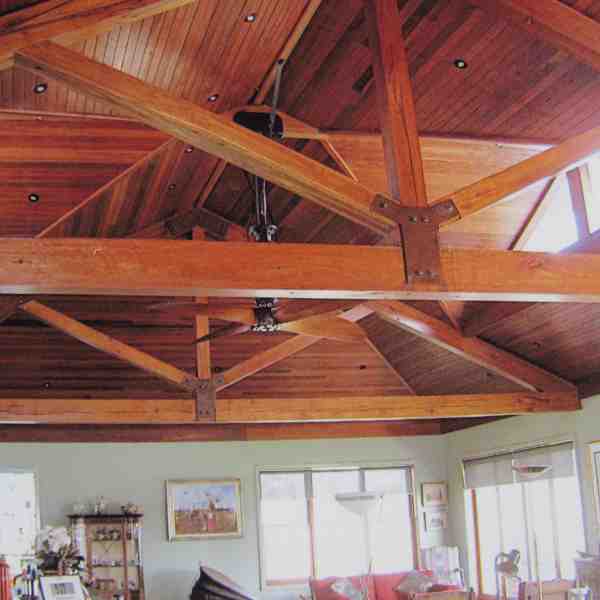 exposed trusses