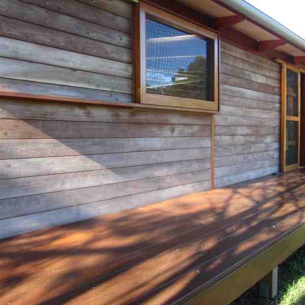 Pre aged grey horizontal shiplap cladding