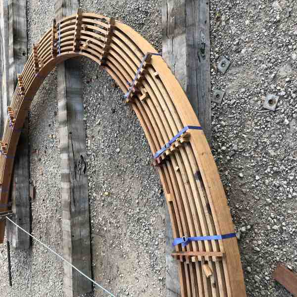 Steam bent seat battens
