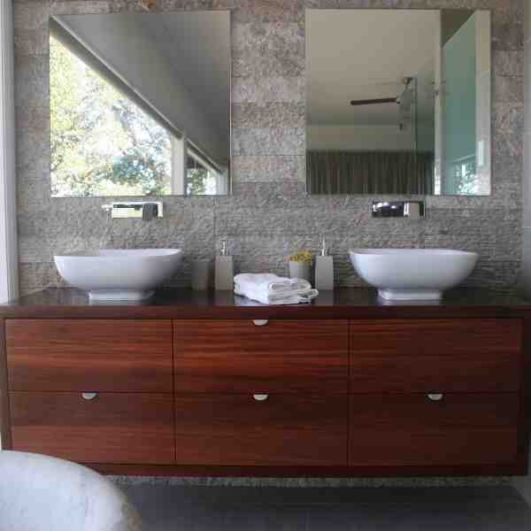 Jarrah floating vanity