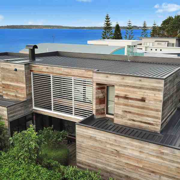 Pre aged grey cladding