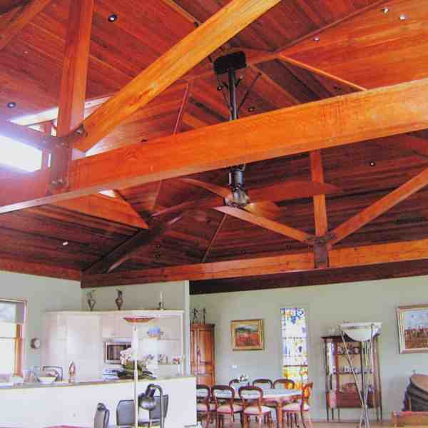 exposed trusses