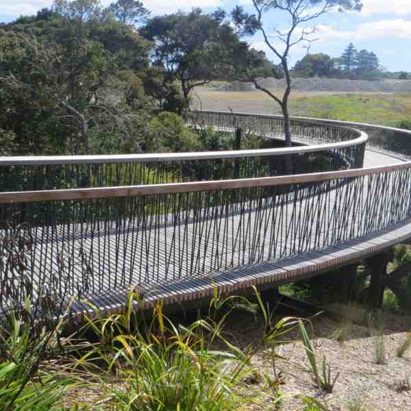 Bluegum timber tread battens and handrails