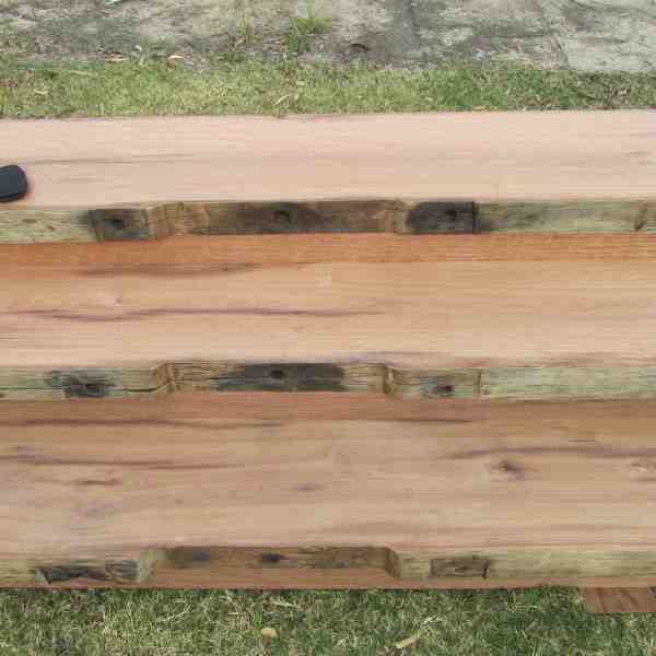 Ironbark treads with natural edge