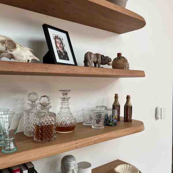 Blackbutt shelves