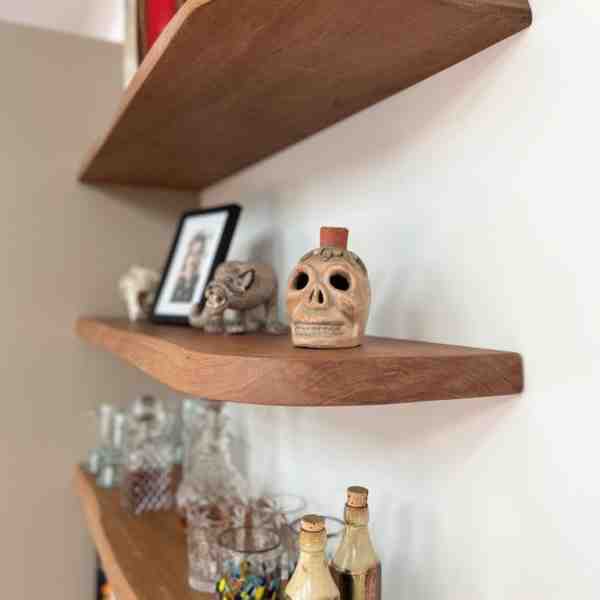 Blackbutt shelves
