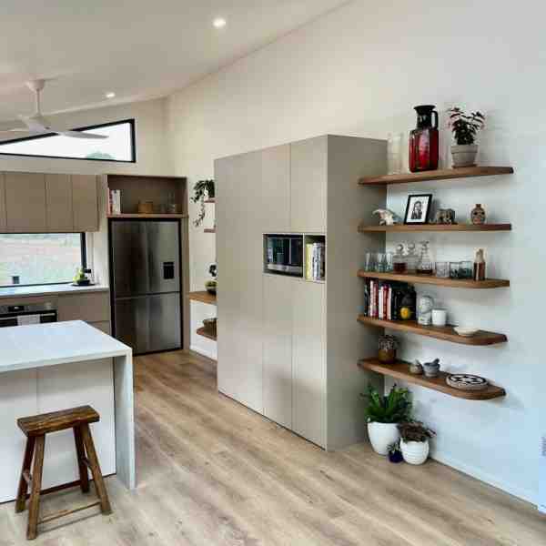 Blackbutt shelves